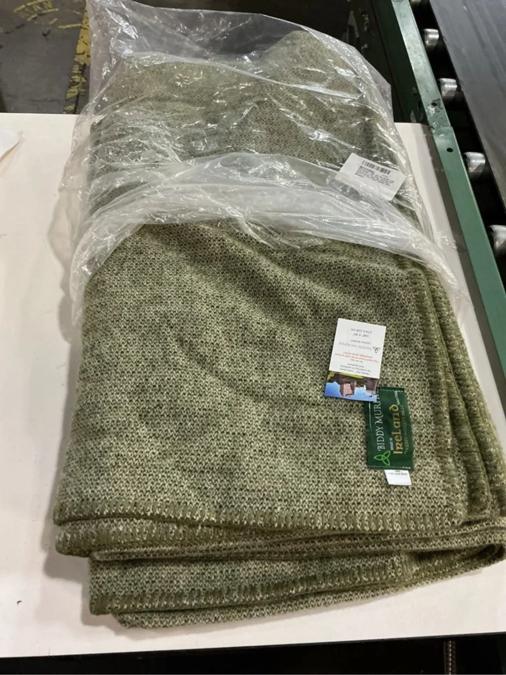 NEW Biddy Murphy, 100% Irish Wool Blanket KING lambswool Kerry Ireland $297 GIFT